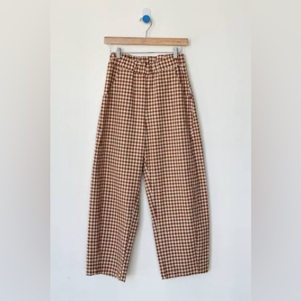 Le Bon Shoppe Arc Pants in Cinnamon Gingham